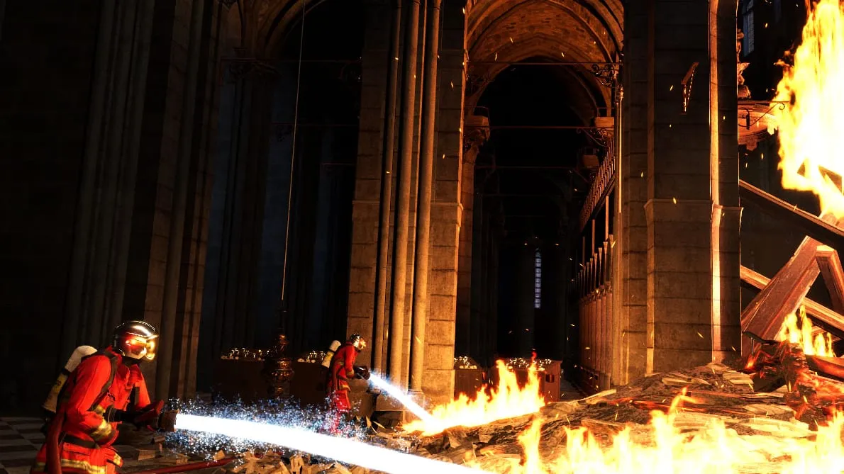 Кадр из игры Escape Notre-Dame on Fire, 3